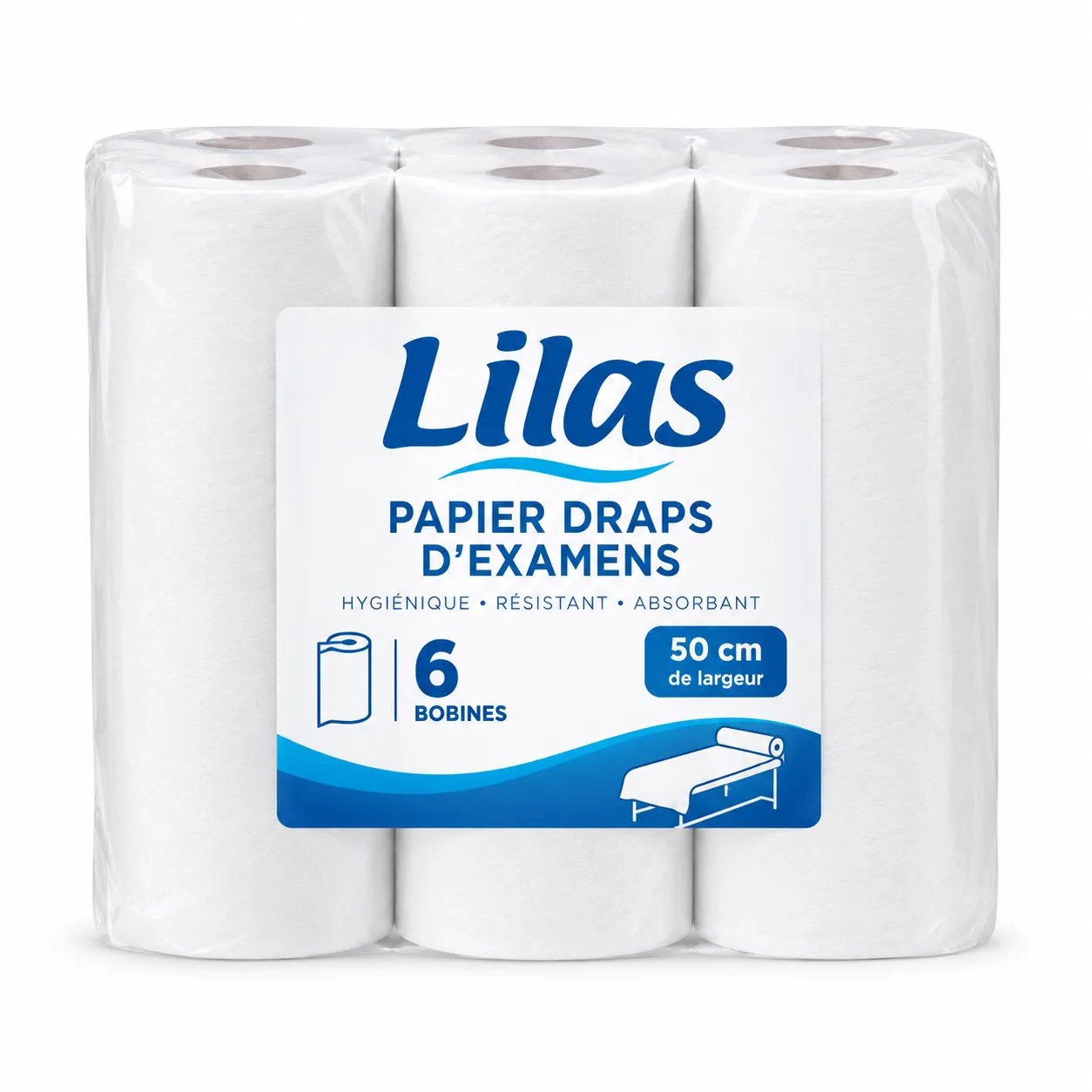 Lilas Draps d'examen médical 6 bobines