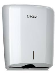 LOSDI DISTRIBUTEUR ESSUIE MAINS ABS BLANC